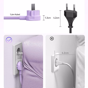Orico PDC25 25W 6in1 jatkojohto 2x AC + 2x USB-A + 2x USB-C - violetti