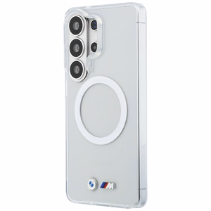 BMW IML Shockproof Metal Logo MagSafe Case for Samsung Galaxy S26 Ultra - Transparent