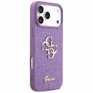 Guess Fixed Glitter Big 4G Suojakuori iPhone 17 Pro Maxille - violetti
