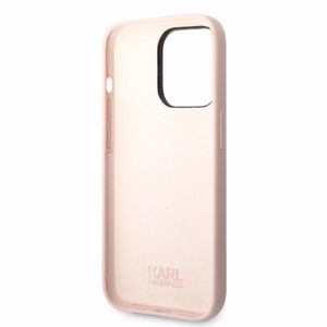 Karl Lagerfeld KLHCP14LSNCHBCP iPhone 14 Pro 6.1" kovakuori vaaleanpunainen/vaaleanpunainen Silicone Choupette