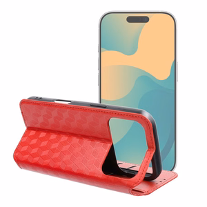 Flip case for iPhone 17 PRO / 18 PRO Cubic Book red