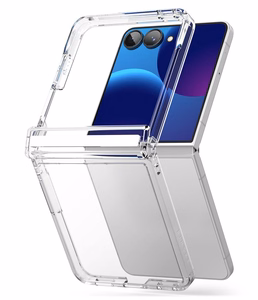 Ringke Fusion Flap suojakuori mallille Samsung Galaxy Z Flip 8 – läpinäkyvä