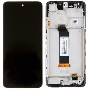 LCD-näyttö Xiaomi Redmi Note 10 5G/Redmi Note 10T 5G/Poco M3 Pro 5G kosketusnäytöllä ja kehyksellä musta alkuperäinen (service pack)