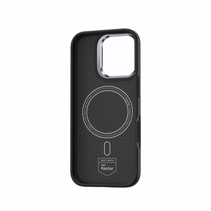 Benks Magnetic Armor Pro Kevlar Case Metal Frame 600D for Iphone 16 Plus black
