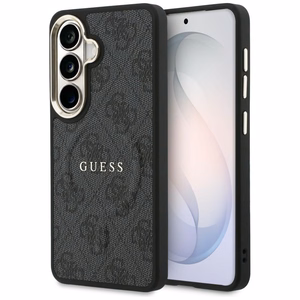 Guess suojakuori 4G Embossed Ring MagSafe Samsung Galaxy S26:lle musta