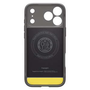 Spigen Rugged Armor MagSafe -suojakuori iPhone 17 Pro Max / 18 Pro Max -malleille, harmaa