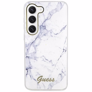 Guess GUHCS23SPCUMAH S23 S911 valkoinen/valkoinen kovakuori Marble
