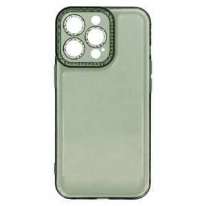 Crystal Diamond 2mm Case for Iphone 13 Pro Max Transparent green