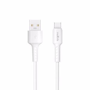 Maxlife MXUC-13 kaapeli USB-A USB-C 1,0 m 3A valkoinen