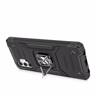 Wozinsky Ring Armor kova hybridi tapauksessa kansi + magneettinen haltija Samsung Galaxy A73 sininen