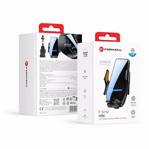 Langaton auton puhelinteline Forcell F-Grip HS6 15W tuulilasi / ilmakanava musta