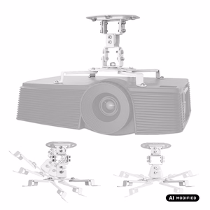 Maclean MC-200 W projektorin kattoteline, 54–320 mm, enintään 13,5 kg, 360° kääntyvä