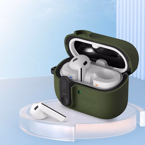 Tech-Protect Slim Hook Suojakuori Samsung Galaxy Buds 3 / 3 FE / 3 Pro:lle - Vihreä