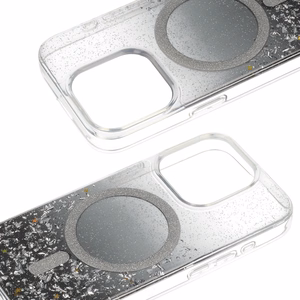 Tel Protect Moonlite Magsafe suojakuori Samsung Galaxy S25 Ultra:lle musta läpinäkyvä