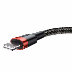 Baseus Cafuel USB Lightning kaapeli 2,4A 0,5m (punainen+musta)