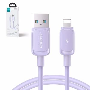 Joyroom Multi-Color Series A14 Lightning / USB-A 2.4A kaapeli 1.2m - violetti