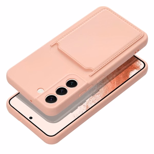 Suojakuori Samsung A35 5G:lle Card Case vaaleanpunainen