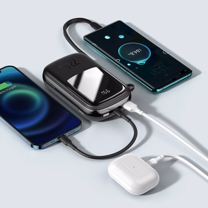 Baseus Qpow Pro 20000mAh varavirtalähde - USB + Type C - PD 22,5W Type C kaapelilla musta