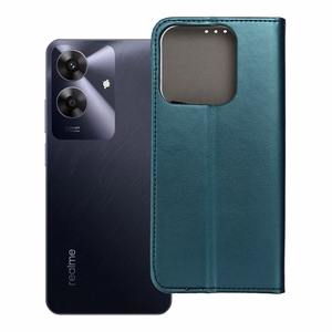SMART MAGNETO Kirjasuojakuori REALME NOTE 60:lle tummanvihreä