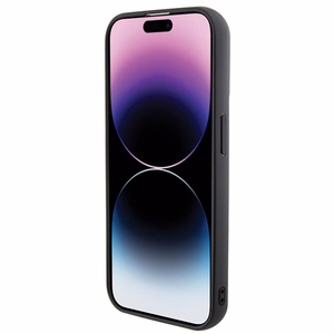 Karl Lagerfeld 3D Rubber Multi Logo Suojakuori iPhone 15 Pro:lle - musta