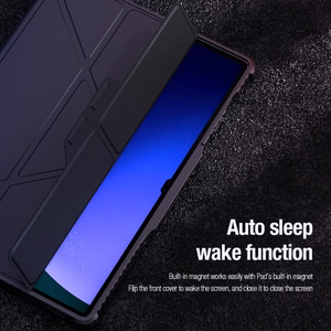 Nillkin Bumper Nahkainen Case Pro Suojakuori Samsung Galaxy Tab S9+:lle - musta