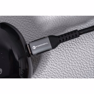 Kaapeli USB C - USB C Forcell F-Energy QC4.0 PD 5A 100W Cafule 1,2 m C260 musta