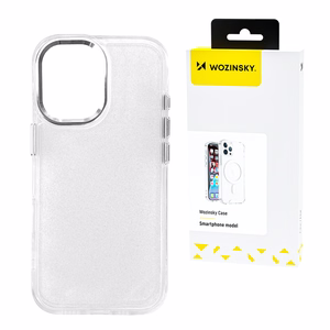 Wozinsky Glitter Suojakuori Samsung Galaxy S25:lle - läpinäkyvä glitterillä