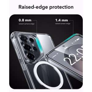 ESR Classic Hybrid MagSafe Suojakuori Samsung Galaxy S26 Ultralle - Läpinäkyvä