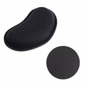 Ergonominen rannetuki 130 x 78 x 25 mm musta