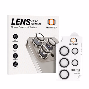 Tempered glass Tel Protect 3D Lens on camera for Samsung Galaxy S24 Ultra transparent (lens 5 pieces)