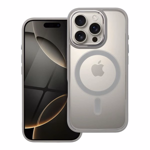 Suojakuori iPhone 16 PRO:lle Color Edge Mag Cover yhteensopiva MagSafe titaani-harmaa