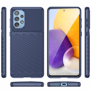 Thunder Case joustava panssaroitu suojus Samsung Galaxy A73 sininen