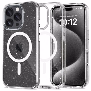 Tech-Protect FlexAir Hybrid MagSafe Suojakuori iPhone 16 Pro Max:lle - läpinäkyvä