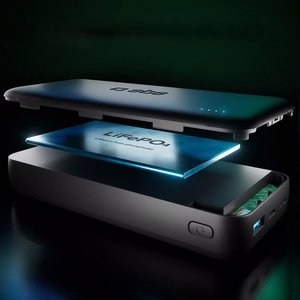 SBS Infinity Power Bank 20000mAh 10W LiFePo₄ USB-A USB-C - musta