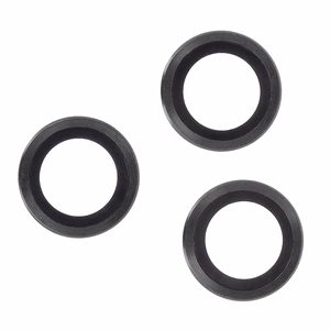 Set of lens glasses for iPhone 13 Pro / iPhone 13 Pro Max black frame (3 pcs)