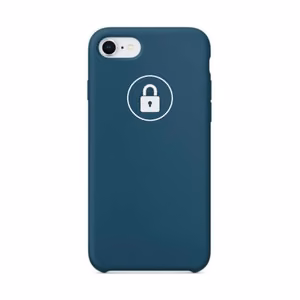Puhelimen suojakuori Silicone Case iPhone 7 / 8 Plus 5.5'' Greenish Blue (Cosmos Blue) alkuperäispakkaus