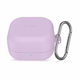 Tech-Protect Silicone Hook -suojakuori Samsung Galaxy Buds 4 / 4 Pro:lle violetti