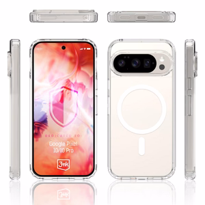3mk Armor MagCase Google Pixel 10 / Google Pixel 10 Pro:lle - Läpinäkyvä