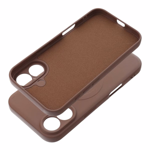 Silikoninen Mag Cover iPhone 17 AIR:lle MagSafe-yhteensopiva ruskea