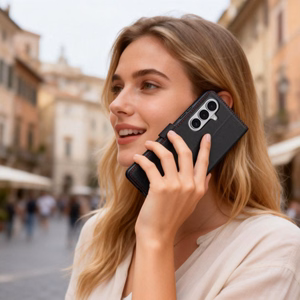 Tech-Protect Lompakko Suojakuori Samsung Galaxy S26:lle - musta ja punainen