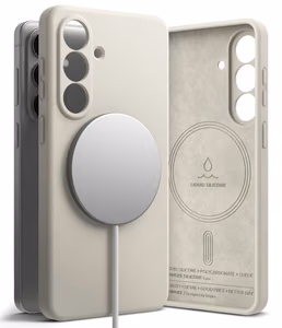 Ringke Silikoninen MagSafe Suojakuori Samsung Galaxy S26:lle beige