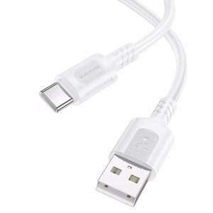 Borofone kaapeli BX111 Feliz (m) - USB - Type C - 3A 1 metri valkoinen