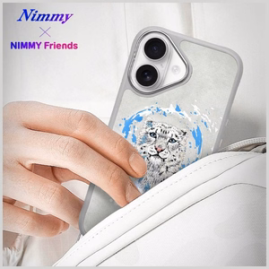 Nimmy Pantera MagSafe Suojakuori iPhone 16:lle - vaaleanharmaa