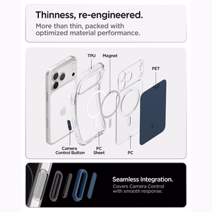 Spigen Ultra Hybrid MagSafe -suojakuori iPhone 18 Pro Max / 17 Pro Max -malleille, mattasininen