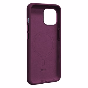 Etteri Silicone Mag -suojakuori iPhone 14 6,1 tuumaa -malleille, tumma kirsikanpunainen