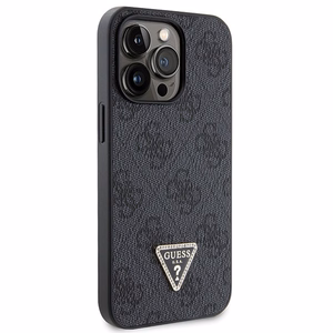 Guess GUHCP13LP4TDSCPK Case for iPhone 13 Pro / 13 - Black Crossbody 4G Metal Logo