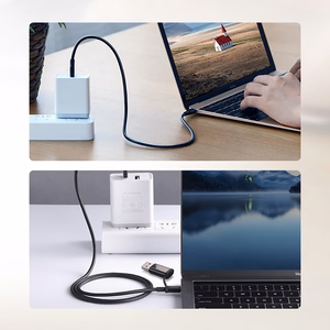 Ugreen US286 USB-C - USB-C PD QC 3A 480Mb/s -kaapeli 2m - musta