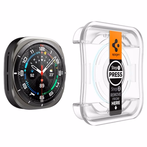 Spigen Glas.TR EZ Fit -karkaistu lasi Samsung Galaxy Watch Ultra (47mm):lle - kirkas (2 kpl)