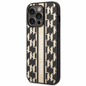 Karl Lagerfeld KLHCP14XPGKLSKW iPhone 14 Pro Max 6,7 "hardcase brown / brown Monogram Stripe
