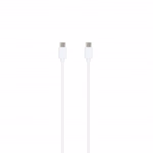 SEEK TOTI 20W Type-C PD verkko pikalaturi Type-C – Type-C 1 m PVC datakaapelilla 3A, valkoinen